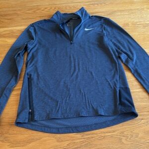 Men’s Nike Black 1/2 zippered running pullover